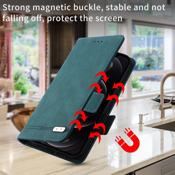 For Samsung Galaxy Z Fold4 5G Leather Flip Case With Magnetic Clasp Black Cases Covers & Skins