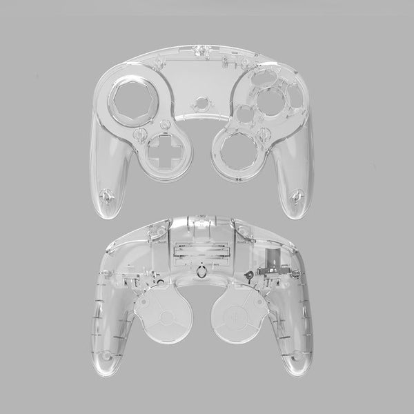Nintendo Ngc Replacement Shell Handles 2 Piece Set Transparent Bags Skins & Travel Cases