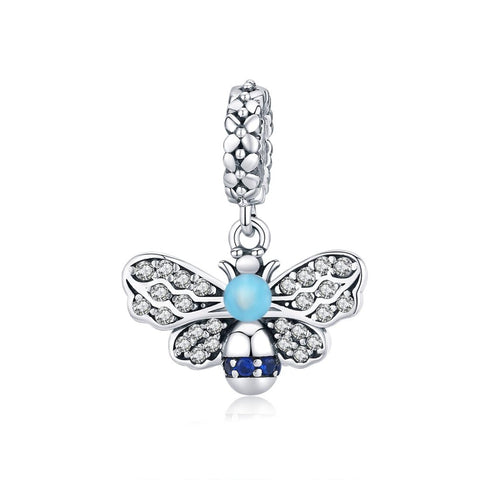 925 Sterling Silver Bee Pendant For Diy Bracelets Charms & Pendants