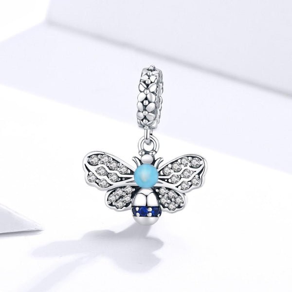 925 Sterling Silver Bee Pendant For Diy Bracelets Charms & Pendants