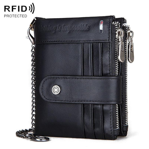 Men Leather Rfid Wallet Secure & Stylish Black Wallets