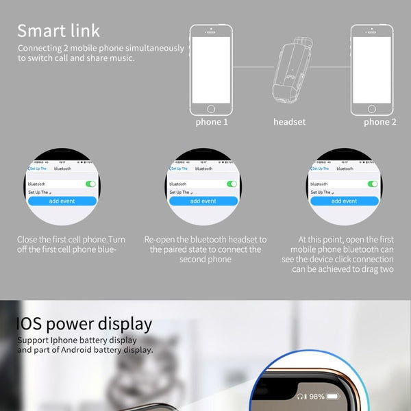 Wireless Noise Cancelling With Cvc6.0 Technology Earbuds