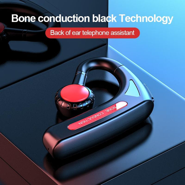 M 618 Bone Conduction Hanging Ear Stereo Bluetooth Headset Black Earbuds