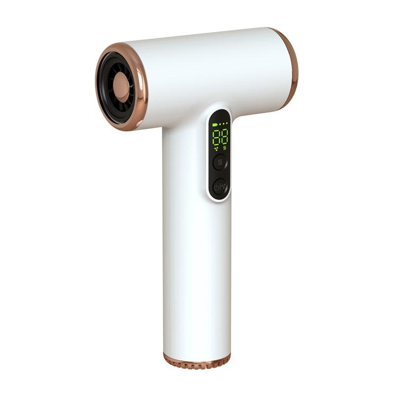 Rechargeable Hair Dryer 3 Speeds Adjustable White Hair Dryers
