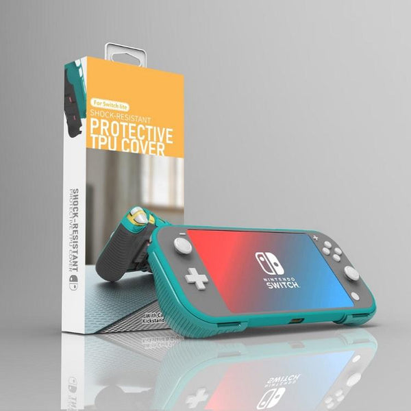 Protective Shell For Switch Lite With Game Card Box And Grip Black Green Bags Skins & Travel Cases