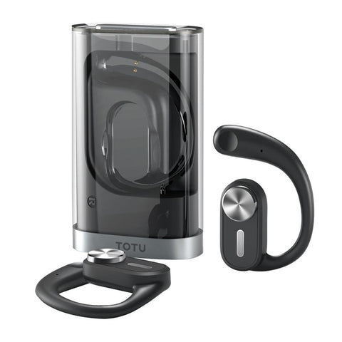 Wireless Bluetooth Earphone Hanging Design Black Earbuds