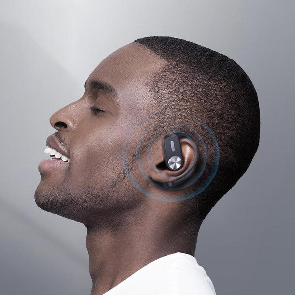 Wireless Bluetooth Earphone Hanging Design Black Earbuds