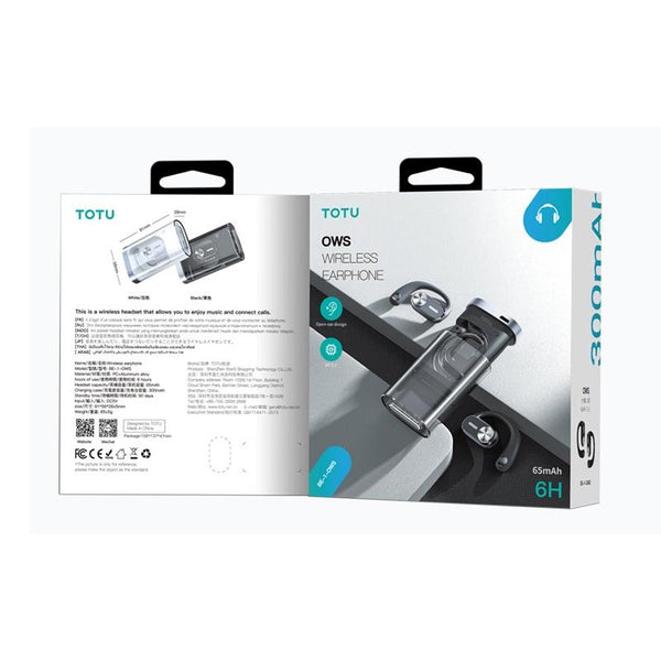 Wireless Bluetooth Earphone Hanging Design Black Earbuds