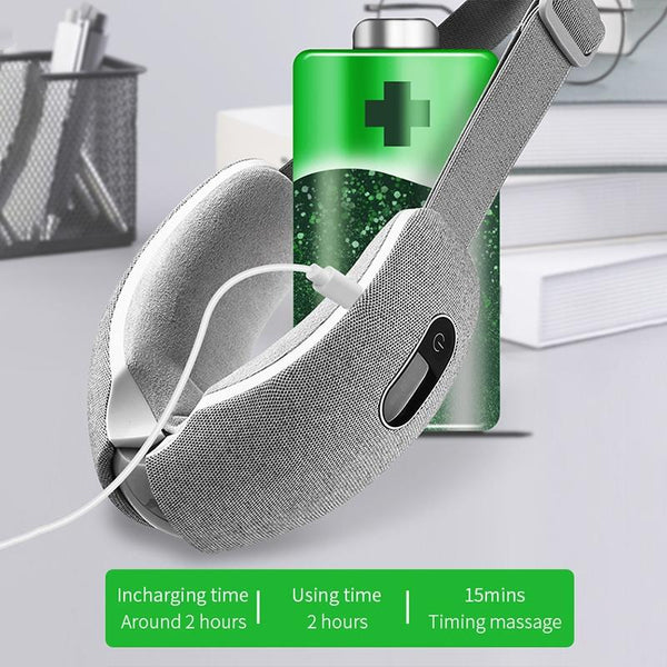 3 Layer Airbag Eye Massager English Grey Massagers