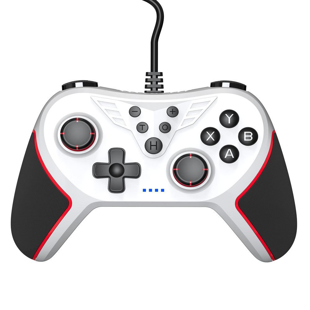 Usb Gamepad With Vibration And Burst For Switch / Pc White Controllers & Attachments