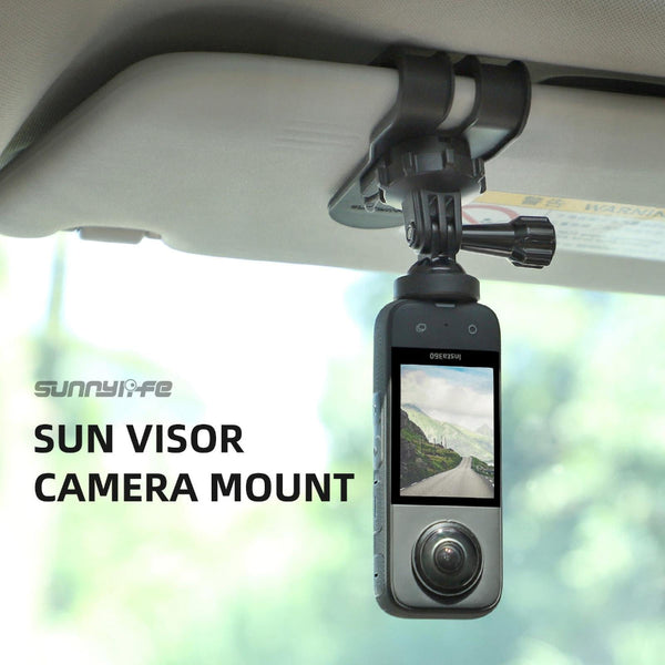 360 Degree Rotating Sun Visor Camera Mount For Vlogging And Audio Video Use Other Camera & Photo Accs