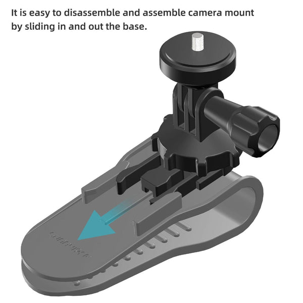 360 Degree Rotating Sun Visor Camera Mount For Vlogging And Audio Video Use Other Camera & Photo Accs
