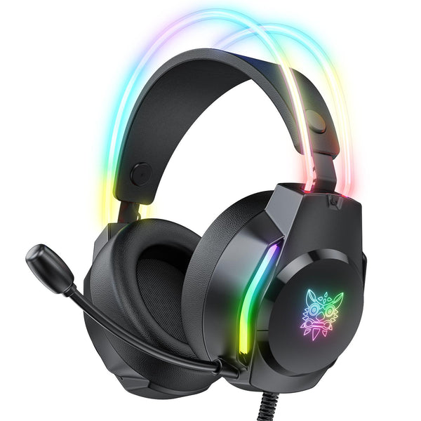 Rgb Wired Gaming Headset With Usb+3.5Mm Pink Headsets