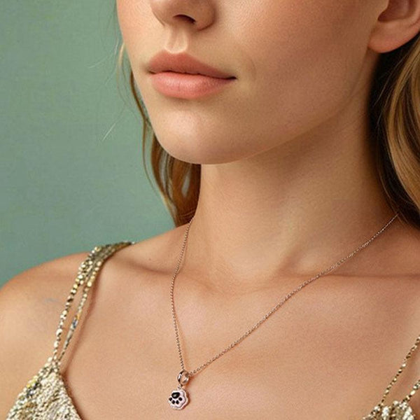 925 Sterling Silver Platinum Plated Luminous Cat Claw Pendant Charms & Pendants