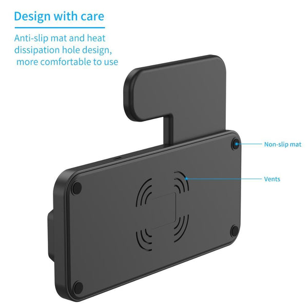 Foldable 4 In 1 Wireless Charger For Mobile Devices Black Chargers & Cradles