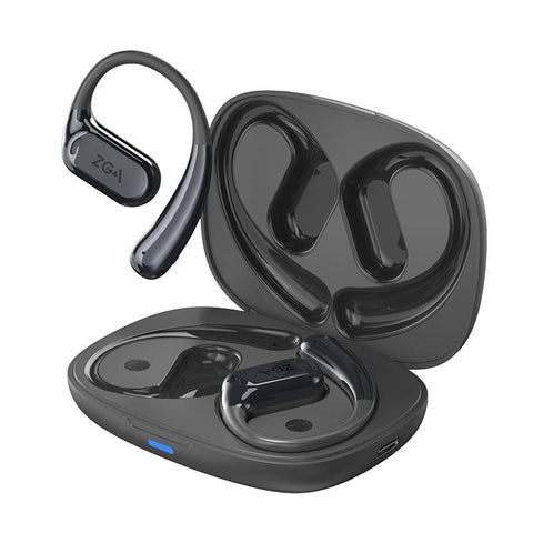 Wireless Bluetooth Earphone Mounted Black Earbuds