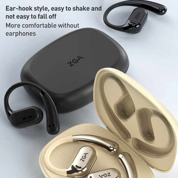Wireless Bluetooth Earphone Mounted Black Earbuds