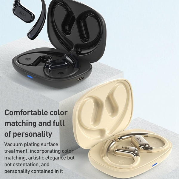 Wireless Bluetooth Earphone Mounted Black Earbuds