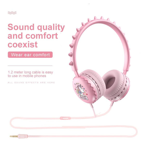 Cartoon Stereo With Mic Y19 Little Sleep Headphones