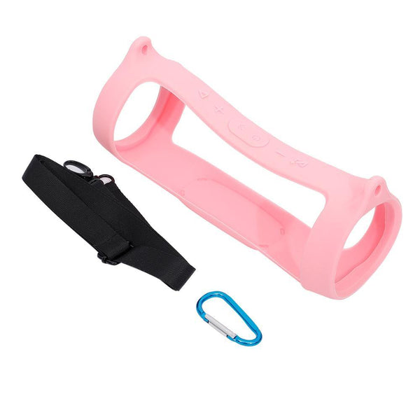 Jbl Charge 4Cover With Strap & Carabinersilicone Protection Pink Cases Covers & Skins