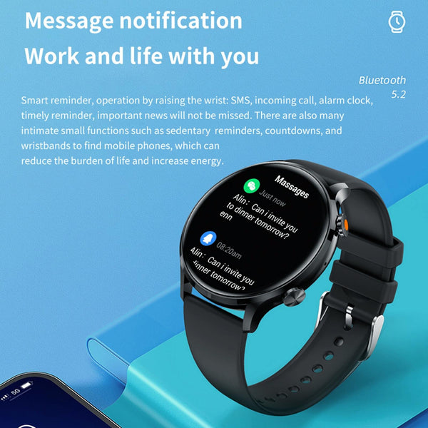 1.39" Bt5.2 Smart Sport Watch With Call Sleep Temp Heart & Health Monitor_Orange Smart Watches