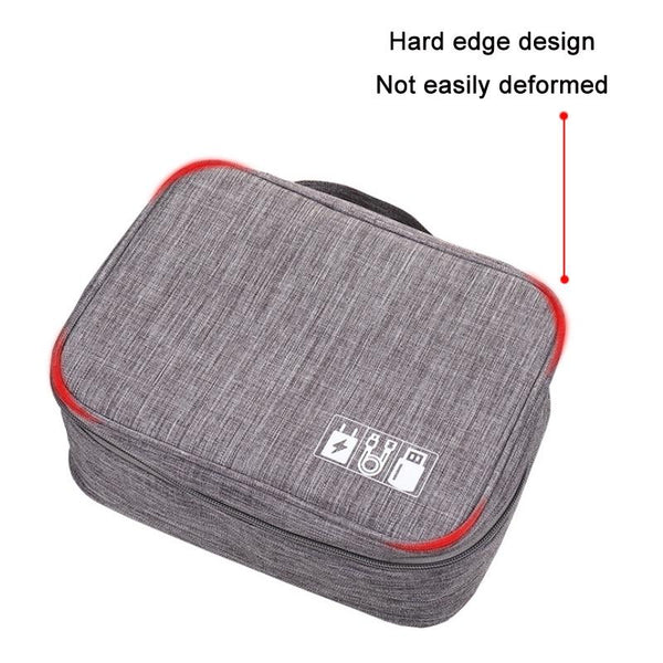 Versatile Cationic Digital Storage Bag For Data Cables Blue Storage Bags