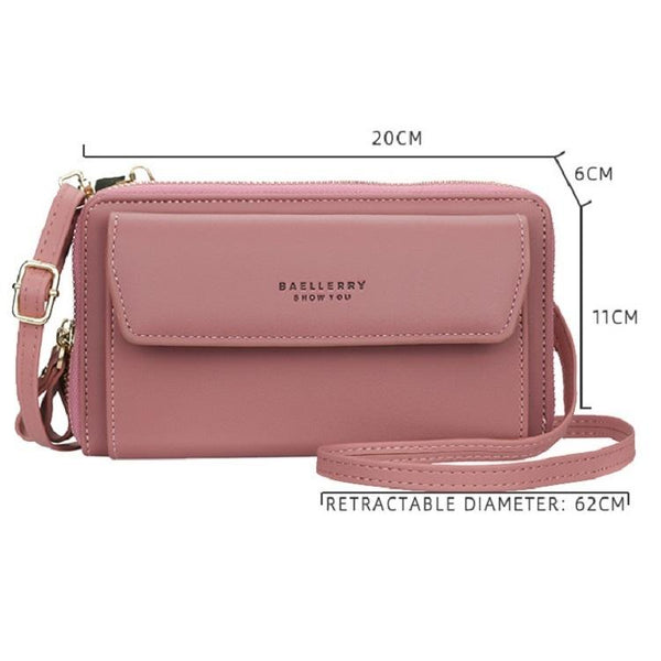 Large Capacity Shoulder Bag With Double Zipper Red Women's Bags & Handbags