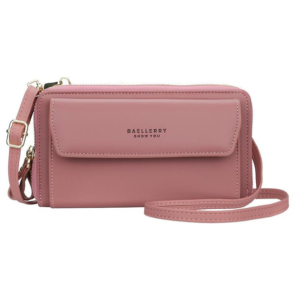 Large Capacity Shoulder Bag With Double Zipper Red Women's Bags & Handbags