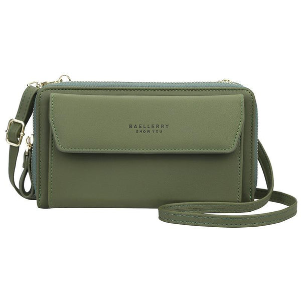 Large Capacity Shoulder Bag With Double Zipper Red Women's Bags & Handbags