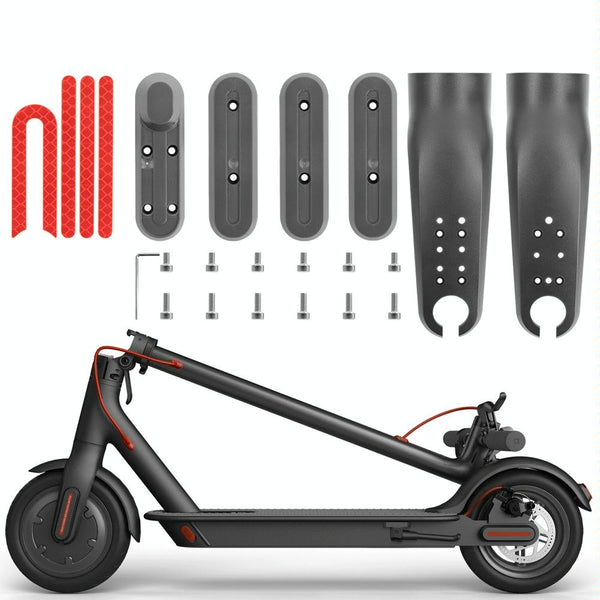 Xiaomi M365 / Pro 1S Skateboard Front Fork Protection Set With Reflecting Bar Black Accessories