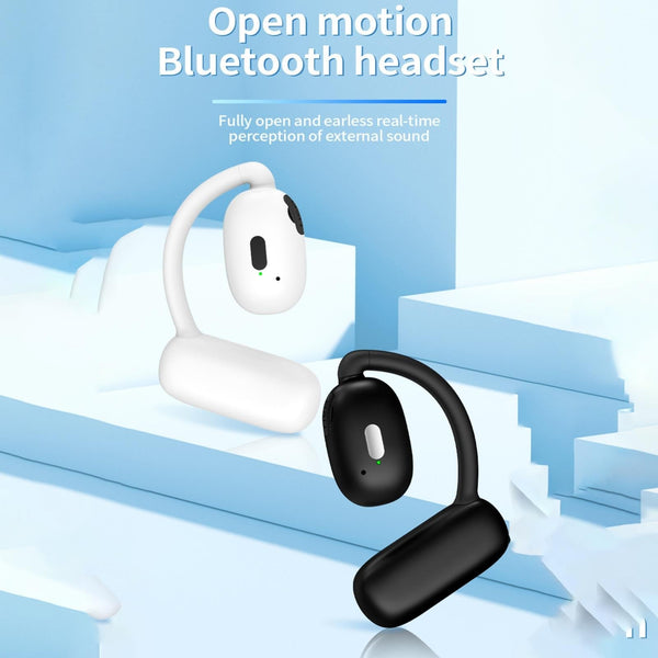 Wireless Hanging With Bluetooth V5.4 Stereo Sound Black Earbuds