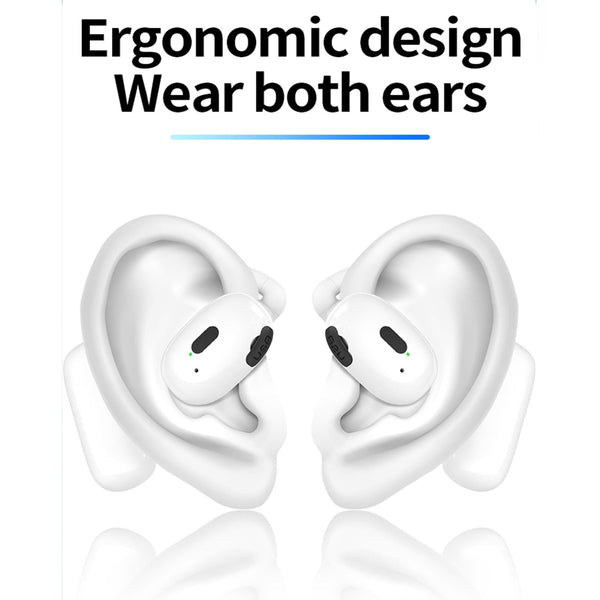 Wireless Hanging With Bluetooth V5.4 Stereo Sound Black Earbuds