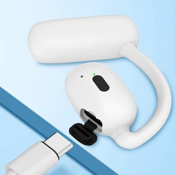 Wireless Hanging With Bluetooth V5.4 Stereo Sound Black Earbuds