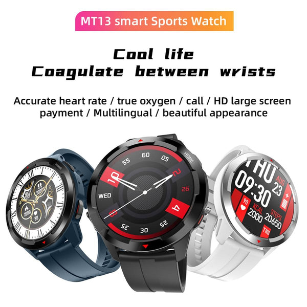 1.32 Inch Tft Screen Smart Watch Support Bluetooth Call & Alipay Black Smart Watches