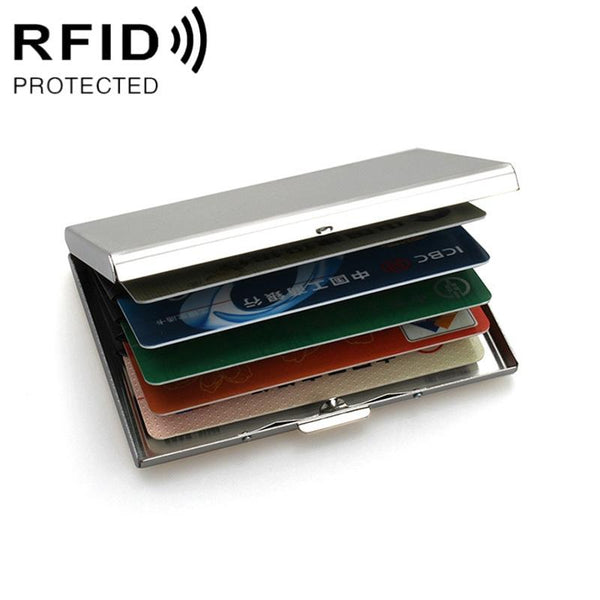 Anti Degaussing Stainless Steel Card Box Business Card Holders