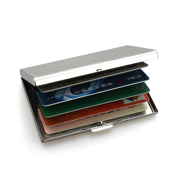 Anti Degaussing Stainless Steel Card Box Business Card Holders
