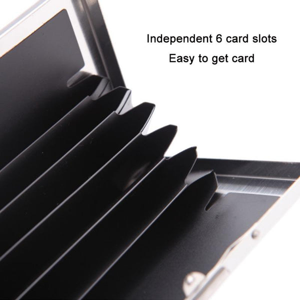 Anti Degaussing Stainless Steel Card Box Business Card Holders