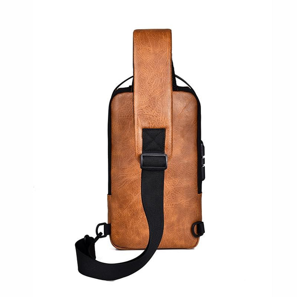 Waterproof Anti Theft Crossbody Backpack For Men Black Bags