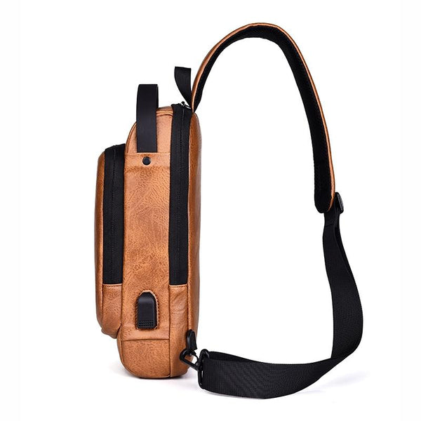 Waterproof Anti Theft Crossbody Backpack For Men Black Bags