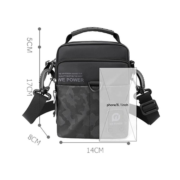 Lightweight Men Sports Shoulder Bag Compact And Functional Black Bags