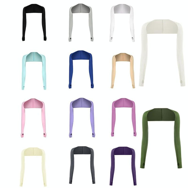 Sun Protection Golf Shawl Sleeves For Outdoor Sports And Cycling Purple Other Women's Golf Clothing