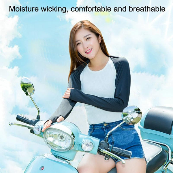 Sun Protection Golf Shawl Sleeves For Outdoor Sports And Cycling Purple Other Women's Golf Clothing