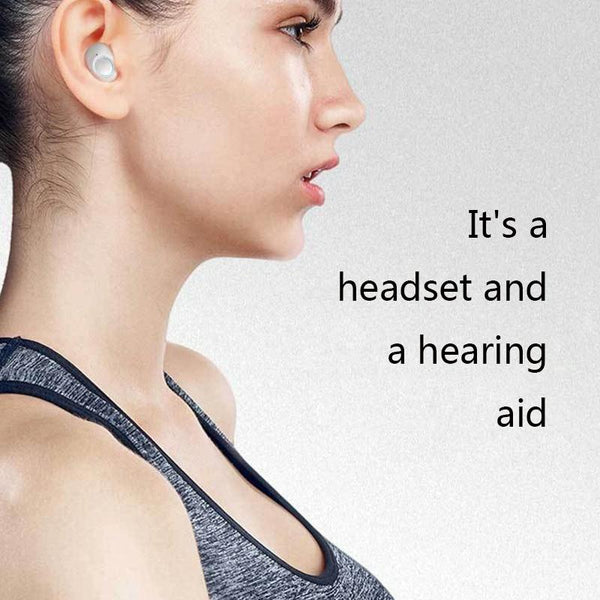 Elderly Hearing Amplifier Ear Bulb Concentrator Aid Black Other Health Care