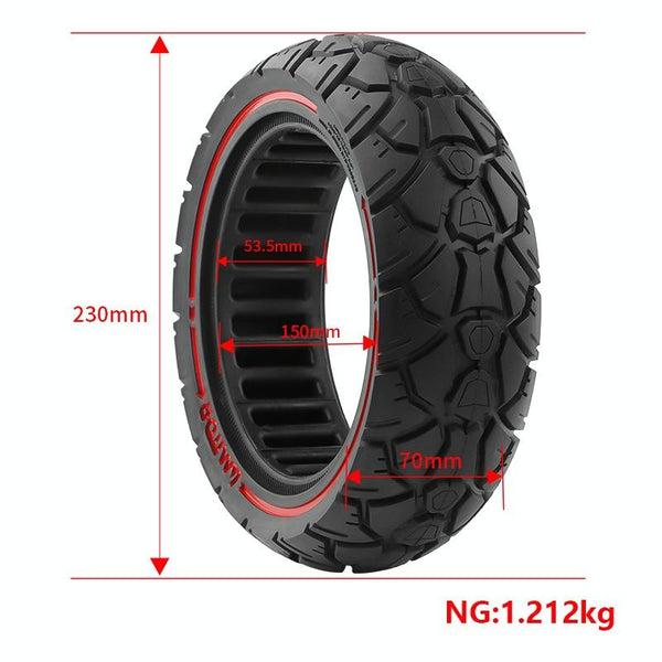 Universal Off Road Scooter Tire 10 X 2.7 2.75 53.5 255 70 Or / 65 6.5 Red Line Accessories