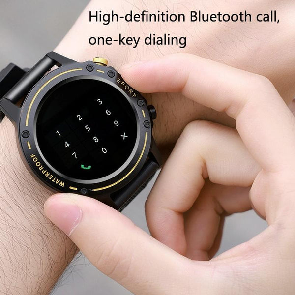 Waterproof Bluetooth Bracelet With Hr And Temperature Tracking Yellow Smart Watches