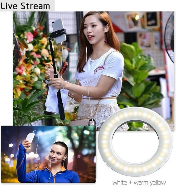 Selfie Ring Light For Mobile Phones Beauty Enhancer Selfie Lights