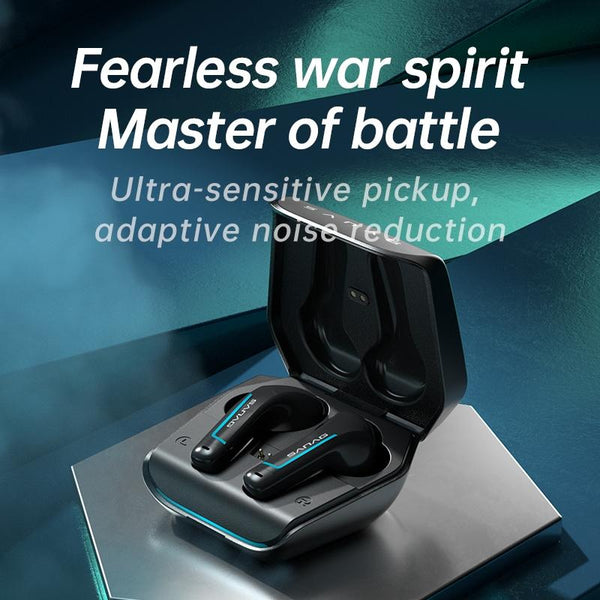 Wireless Bluetooth Game Earphones With Noise Reduction H2s Pro Black Earbuds