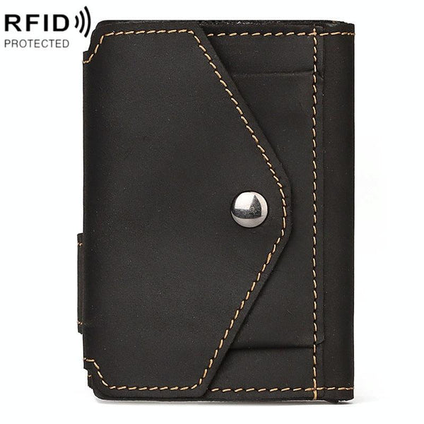 Secure Rfid Credit Card Holder Compact Design Black Business Card Holders