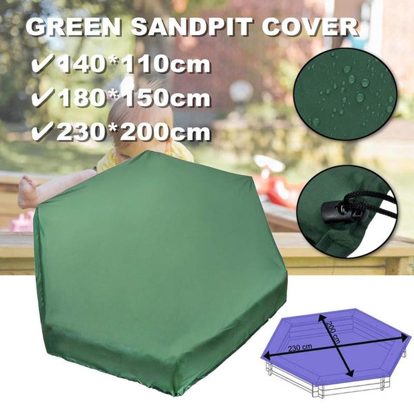 Waterproof Hexagonal Toy Cover Uv & Dust Proof 230X200cm Green Storage Bags
