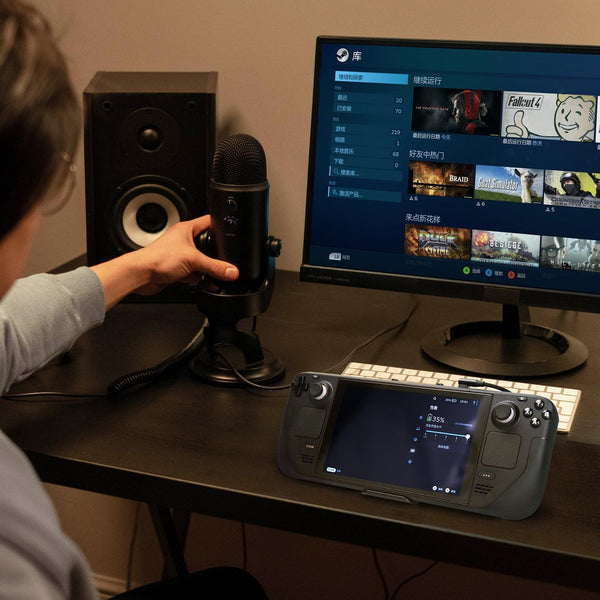 Steam Deck Charging Base For Mobile Power And Desktop Bracket Black Chargers & Charging Docks